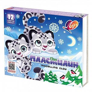 Пластилин Луч ZOO 12 цветов 180 г ассорти