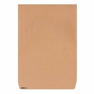 Пакет почтовый крафт Е4+ (300х400 мм), чистый, стрип, плоский, 120 г/м2