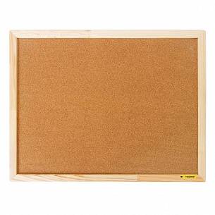Доска пробковая INFORMAT 45х60 см, деревянная рама