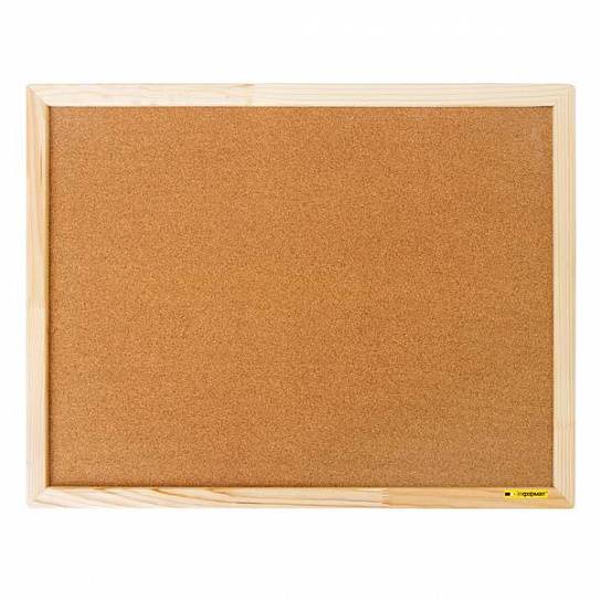 Доска пробковая INFORMAT 45х60 см, деревянная рама