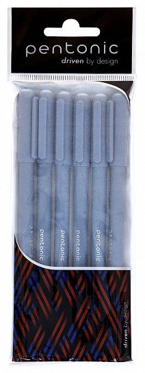 Набор шариковых ручек Linc PENTONIC FROST синие, 1 цвет, 0,7 мм, 6 шт, круглый корпус, игольчатый наконечник