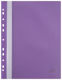 Папка скоросшиватель INFORMAT А4 фиолетовая, пластик 180 мкм, карман для маркировки, с перфорацией