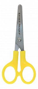 Ножницы детские Каляка-Маляка безопасные 115 мм, ручки пластиковые желтые