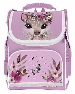 Рюкзак подростковый Schoolformat BASIC mini CUTE DEER 11л сиреневый 33х25х13 жесткокаркасный 1 отделение для девочек