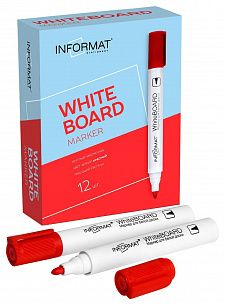 Маркер для белых досок INFORMAT BOARD 1-5 мм красный, круглый наконечник