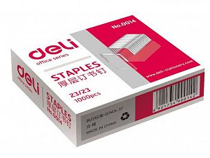 Скобы для степлера DELI № 23/23 оцинкованные 1000 шт