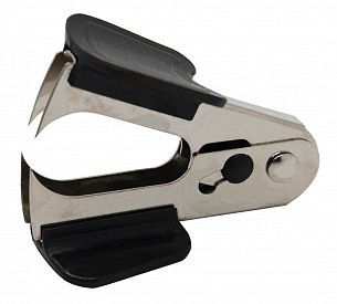 Антистеплер № 10, 24/6, 26/6 металл, пластик черный с фиксатором