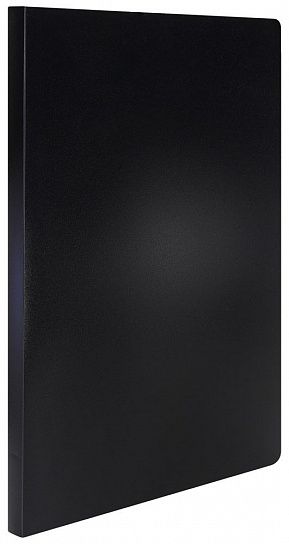 Папка с файлами LITE А4 30 файлов, пластик 500 мкм, черная