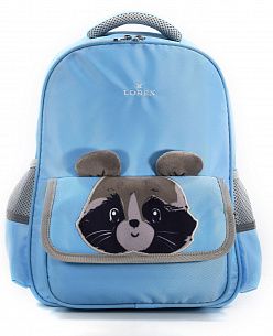 Рюкзак LOREX ERGONOMIC M4 CUTE RACOON, для девочек