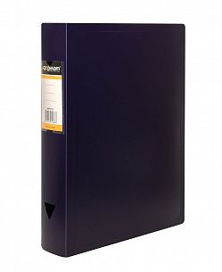 Короб архивный INFORMAT 63 мм А4 синий пластик на кнопке, вместимость до 630 листов собранный