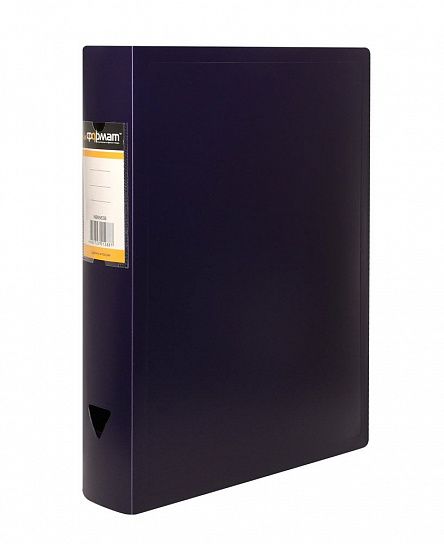 Короб архивный INFORMAT 63 мм А4 синий пластик на кнопке, вместимость до 630 листов собранный