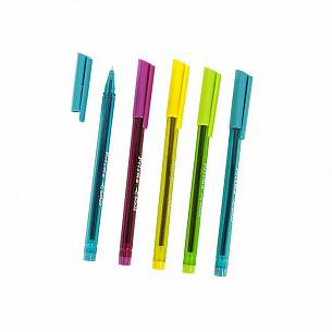 Ручка шариковая Союз ПРИЗМА синяя 0,7 мм, ассорти трехгранный корпус