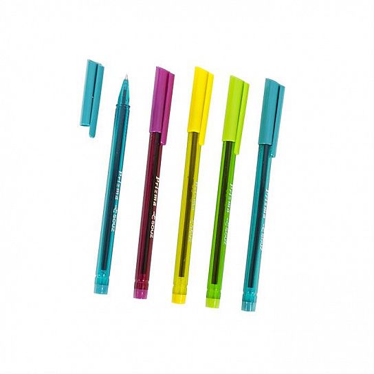 Ручка шариковая Союз ПРИЗМА синяя 0,7 мм, ассорти трехгранный корпус