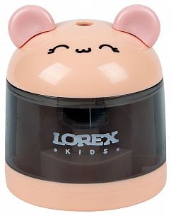 Точилка электрическая LOREX KIDS CUTE PET, корпус пластиковый, розовая