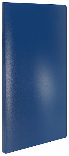 Папка с файлами LITE А4 10 файлов, пластик 500 мкм, синяя