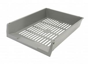 Лоток горизонтальный для бумаг INFORMAT серый пластик