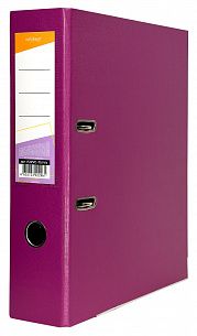 Папка-регистратор INFORMAT 75 мм двухстороннее покрытие PVC, темно-сиреневая