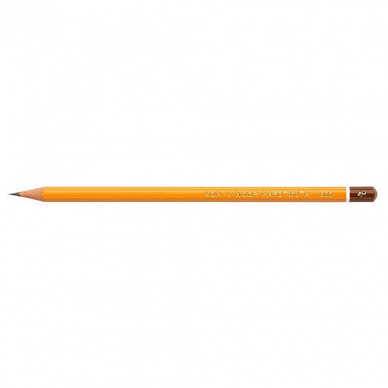 Карандаш чернографитный деревянный Koh-I-Noor 1500 4Н заточенный, шестигранный, картонная коробка