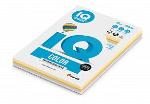 Бумага цветная для печати IQ COLOR MIX А4 80 г/м2 5 цветов по 50 л ассорти