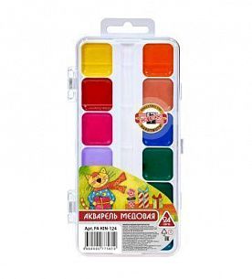 Акварель Koh-I-Noor 24 цвета, без кисти, пластиковая упаковка с европодвесом