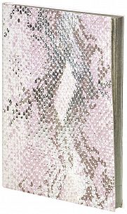 Ежедневник В6 недатированный LOREX DIARPTILE 96 л. жемчужный искусственная кожа, фольга, с ляссе, эффект чешуи