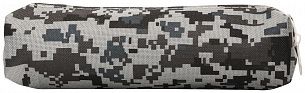 Пенал-тубус 1 отделение Creativiki КАМУФЛЯЖ ПИКСЕЛЬ 195x45x45 мм черный, ПВХ