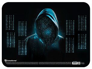 Настольное покрытие для детского творчества Schoolformat ХАКИНГ 43х32 см пластик черный с принтом