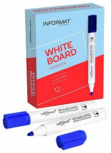 Маркер для белых досок INFORMAT BOARD 1-5 мм синий, круглый наконечник