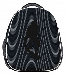 Рюкзак Schoolformat ERGONOMIC LIGHT 2 SKATE LIFE 21л черный 38х29х19 жесткокаркасный 2 отделения для мальчиков