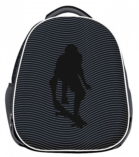 Рюкзак Schoolformat ERGONOMIC LIGHT 2 SKATE LIFE 21л черный 38х29х19 жесткокаркасный 2 отделения для мальчиков