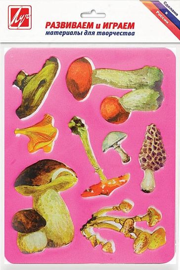 Трафарет контурный Луч ГРИБЫ 165х205 мм пластик