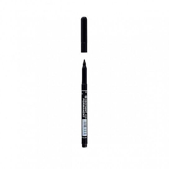 Маркер перманентный Centropen PERMANENT 1 мм черный, светостойкий, круглый наконечник