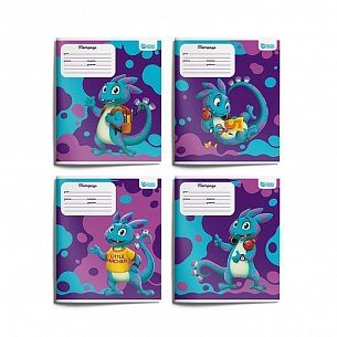 Комплект тетрадей Schoolformat 12 л. клетка SMART DINO мелованный картон, выборочный УФ-лак, 20 шт