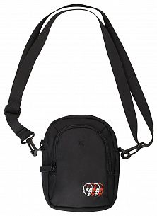 Сумка кросс-боди LOREX  CROSS BODY SQUARE TWO FACES 14x18x5 см черный, твилл, молния, вышивка, 1 карман, универсальный
