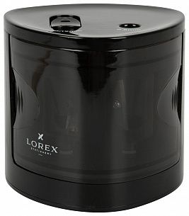 Точилка электрическая LOREX TOTAL BLACK, корпус пластиковый, черная