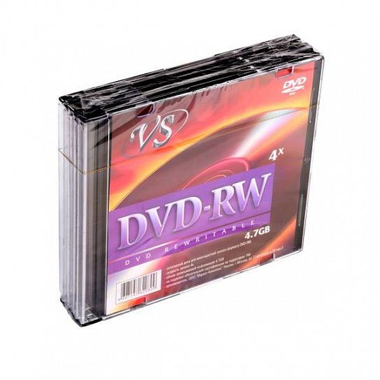 Диск DVD-RW VS 4 Гб 4х slim