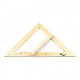Треугольник МОЖГА 45 гр дерев. натур. непрозрач.