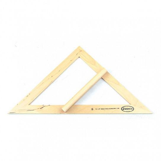 Треугольник МОЖГА 45 гр дерев. натур. непрозрач.