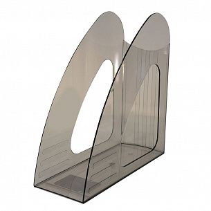 Лоток вертикальный для бумаг INFORMAT 90 мм, дымчатый тонированный пластик