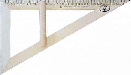 Треугольник МОЖГА 30 гр 40 см дерев. натур. непрозрач.