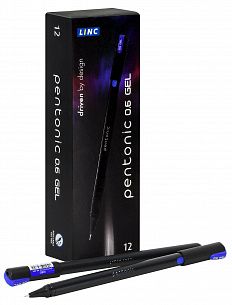 Ручка гелевая Linc PENTONIC 0,6 мм синяя, круглый корпус
