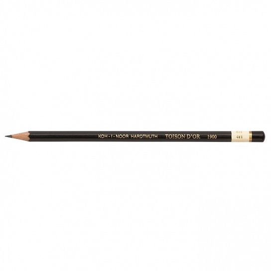 Карандаш чернографитный деревянный Koh-I-Noor TOISON D`OR 1900 4Н заточенный, шестигранный, картонная коробка