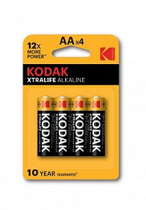 Батарейки KODAK XTRALIFE AA LR6 алкалиновые 1,5V 4 шт/упак