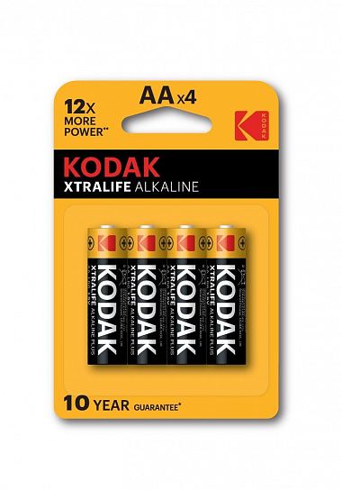 Батарейки KODAK XTRALIFE AA LR6 алкалиновые 1,5V 4 шт/упак