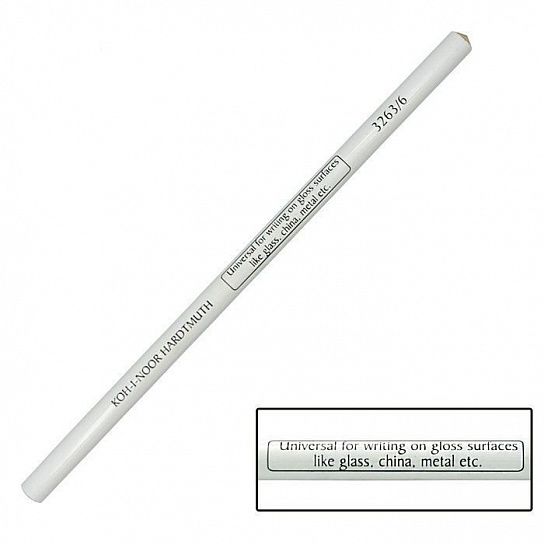 Карандаш по стеклу, металлу и пластику KOH-I-NOOR 3263 белый