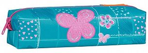 Пенал-косметичка 1 отделение TIGER BUBBLY BUTTERFLY 50x200x50 мм ткань, молния, для девочек