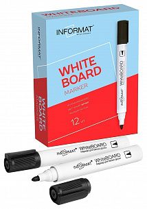 Маркер для белых досок INFORMAT BOARD 1-5 мм черный, круглый наконечник